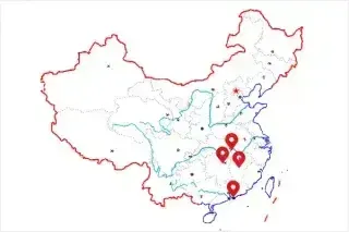 Large manufacturing facilities in 4 major cities in China.
