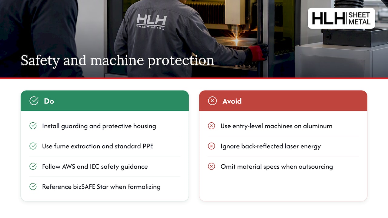Safety and machine protection for hobbyists and shops — overview diagram