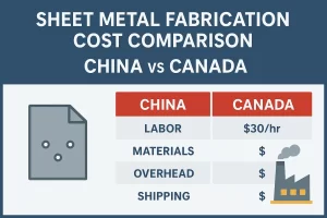 Comparing Sheet Metal Fabrication Prices in China vs. Canada