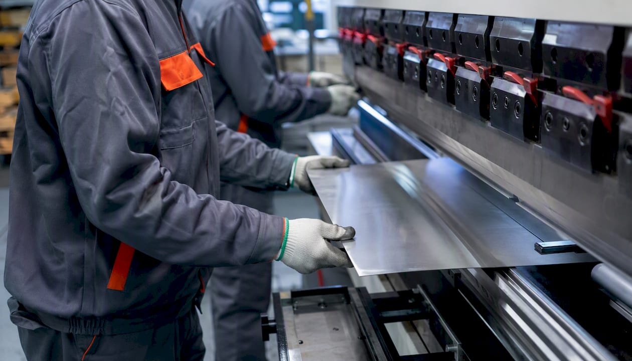 Sheet metal bending on press brake
