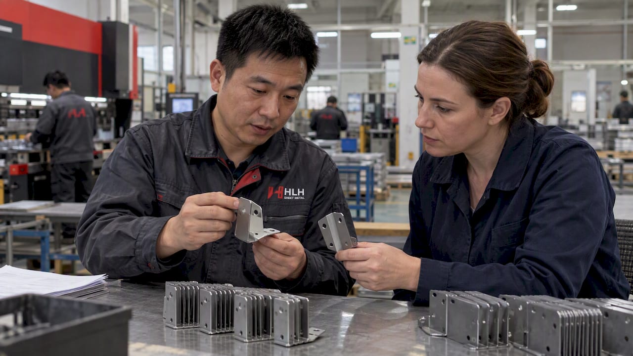 Procurement client compares sheet metal brackets - Sheet Metal Fabrication Cost in UK vs China