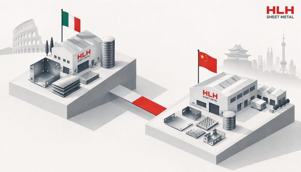 Sheet Metal Fabrication Cost: Italy vs China